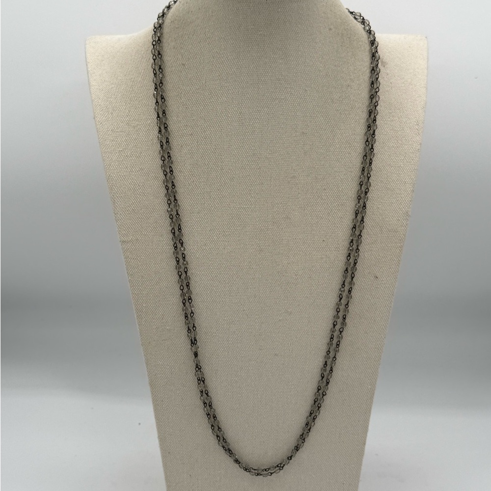 14 Lula n Lee 30” NWT Retired Double Strand Crystal Necklace